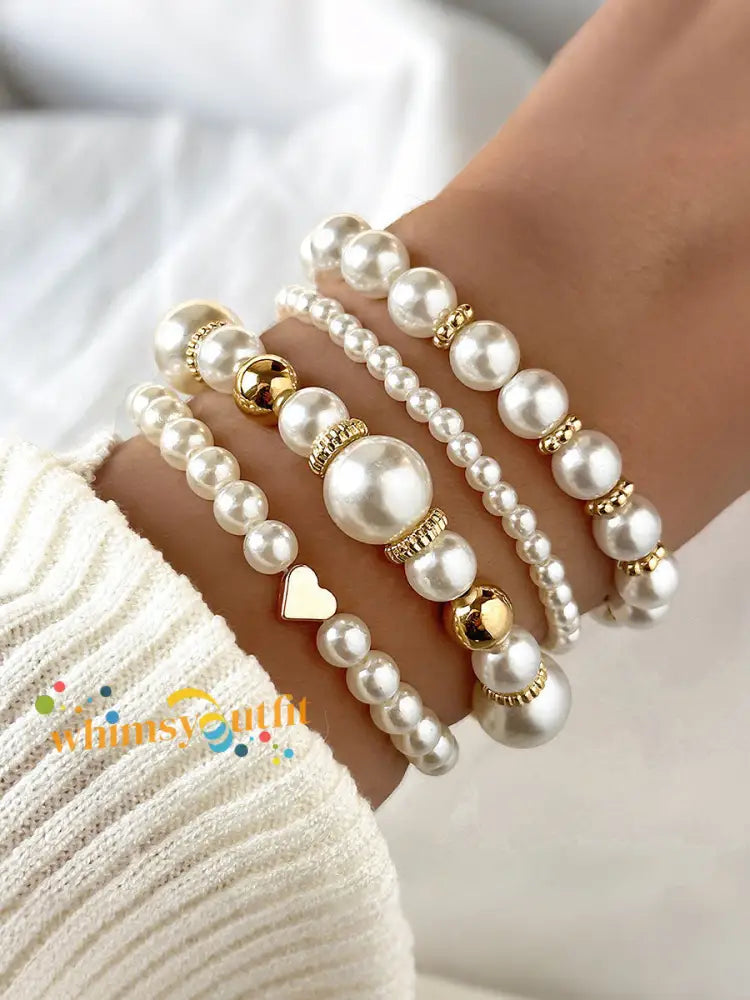 Women’s Breast Cancer Pink Ribbon Bracelet Beige / ONE