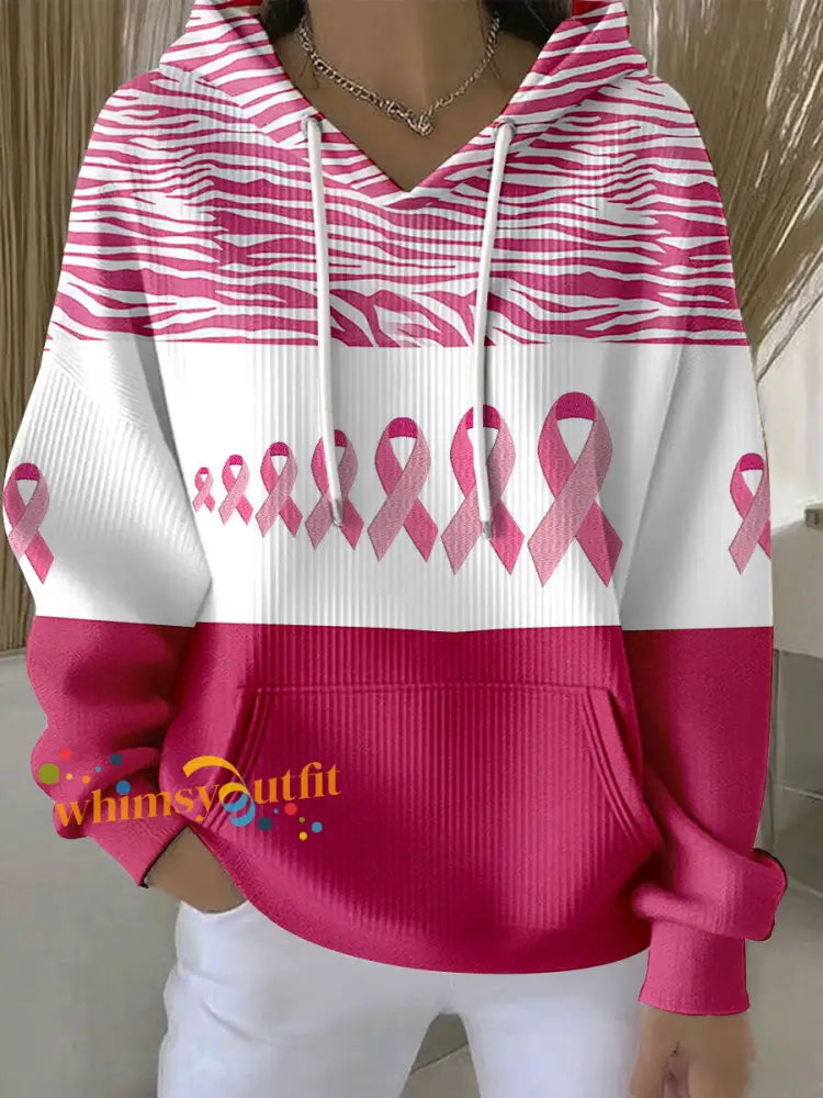 Women’s Breast Cancer Pink Ribbon Hoodies Pink / S