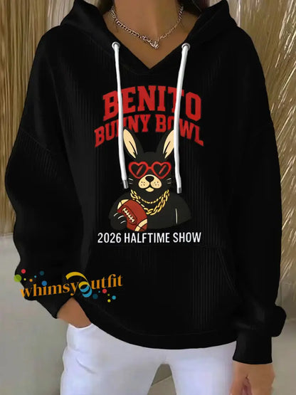 Women’s Bunny Bowl Halftime Show Hoodie Black / S