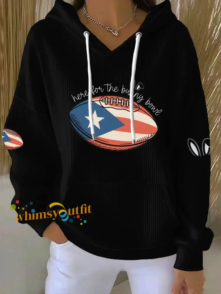 Women’s Bunny Bowl Halftime Show Hoodie Black / S