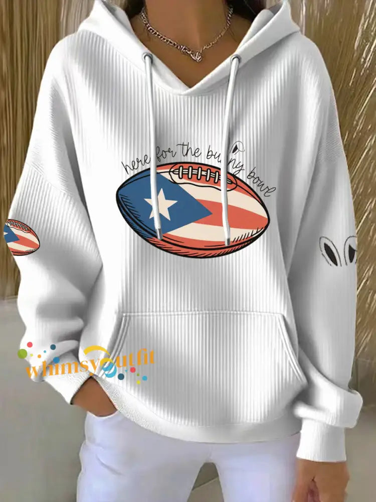 Women’s Bunny Bowl Halftime Show Hoodie White / S