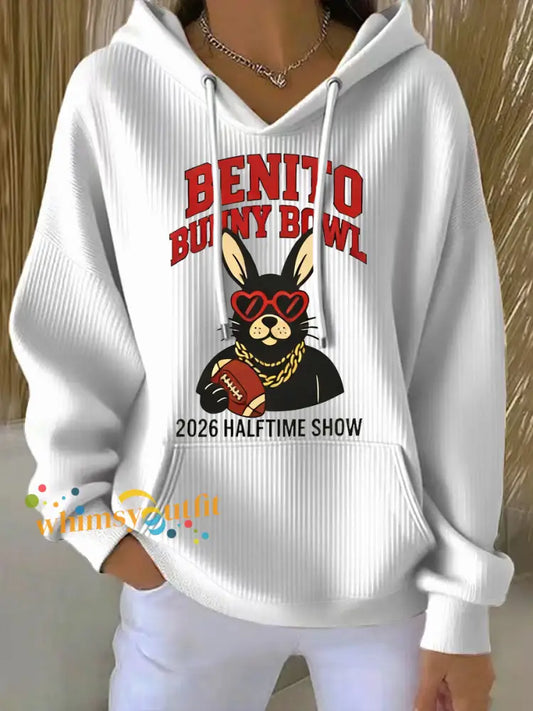 Women’s Bunny Bowl Halftime Show Hoodie White / S