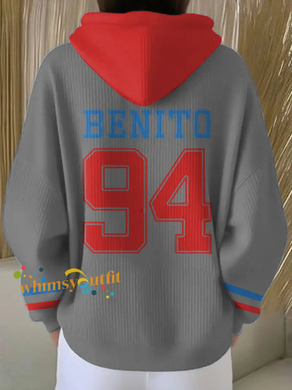 Women’s Bunny Football Music Lover Printed Hoodie