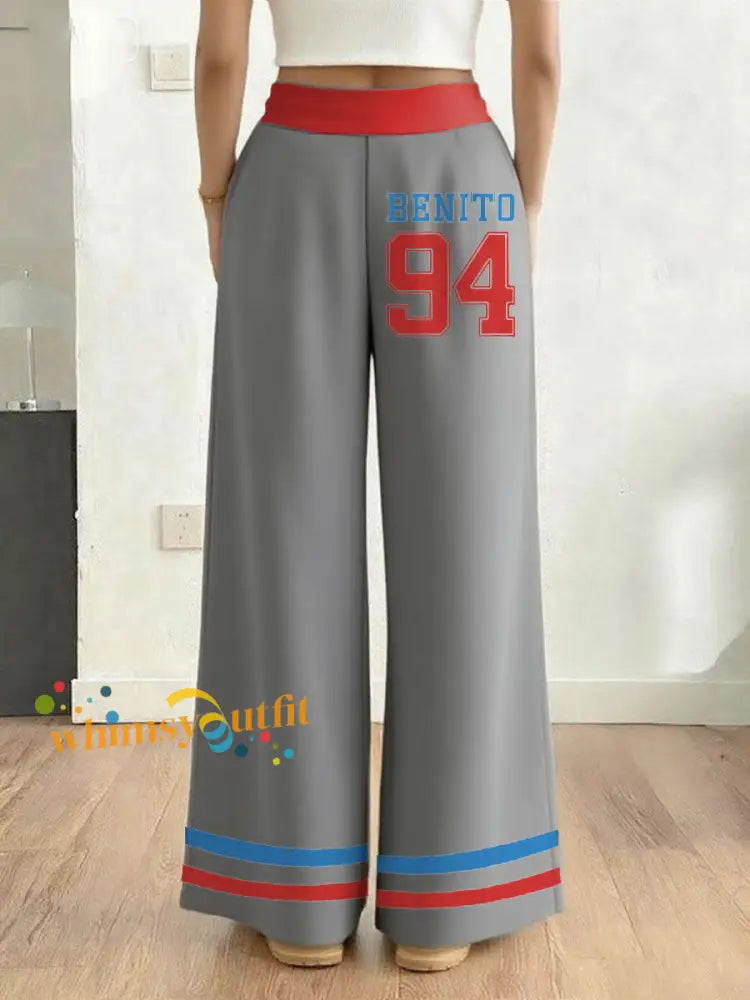 Women’s Bunny Football Music Lover Printed Pants