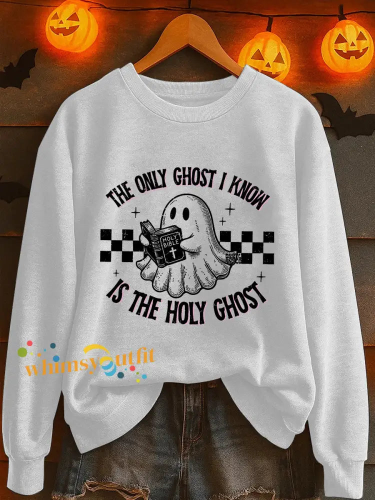 Women’s Christian Halloween Print Casual Sweatshirts White / S