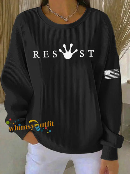 Women’s Frog Resist Printed Sweatshirt Black / S