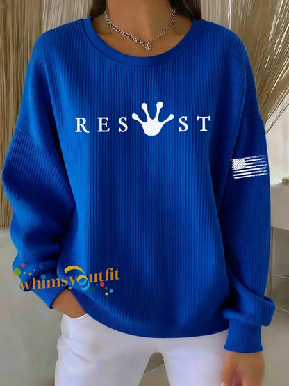 Women’s Frog Resist Printed Sweatshirt Blue / S
