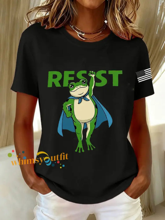 Women’s Frog Resist Short Sleeve T-Shirt Black / S