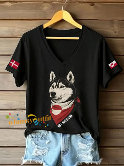 Women’s Greenland Dog T-shirt Black / S