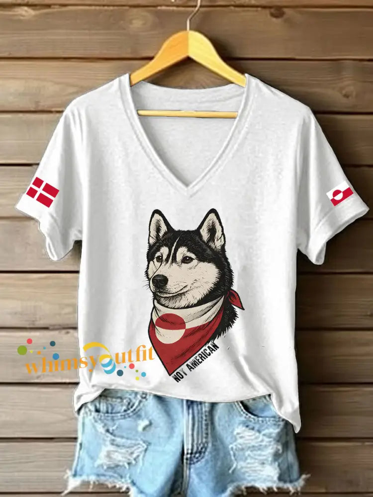 Women’s Greenland Dog T-shirt White / S
