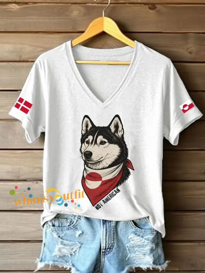 Women’s Greenland Dog T-shirt White / S