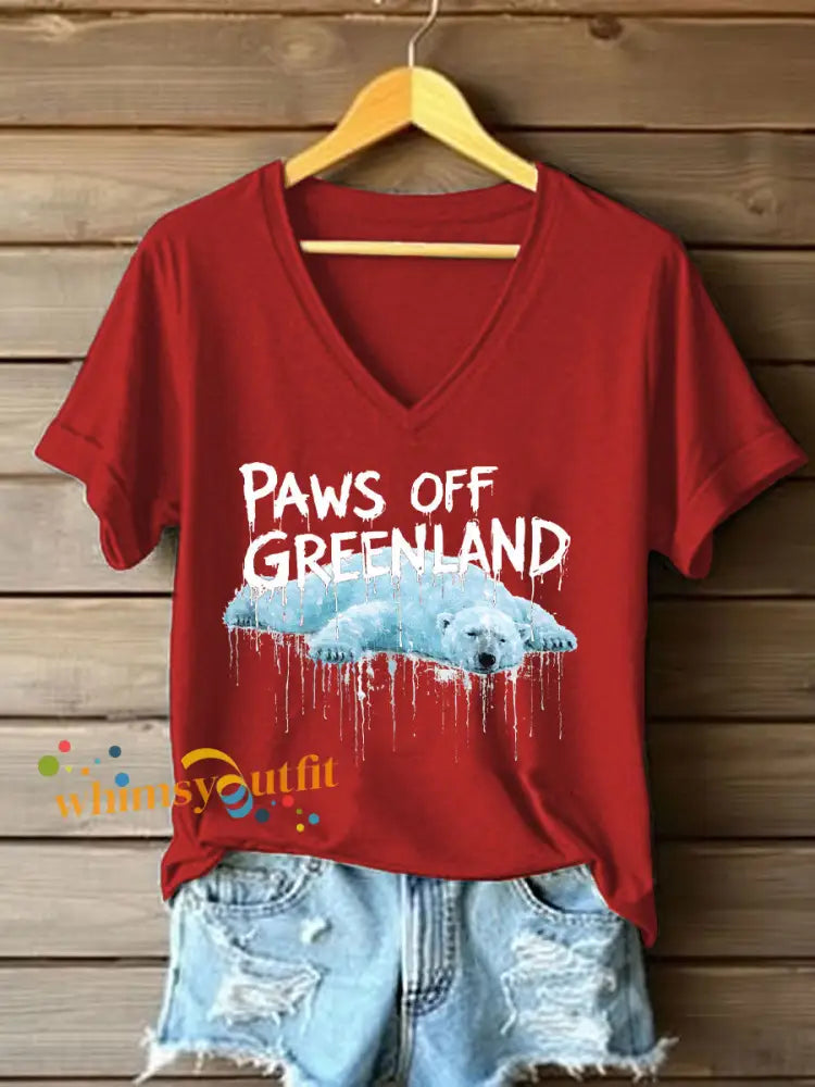 Women’s Greenland T-shirt Red / S