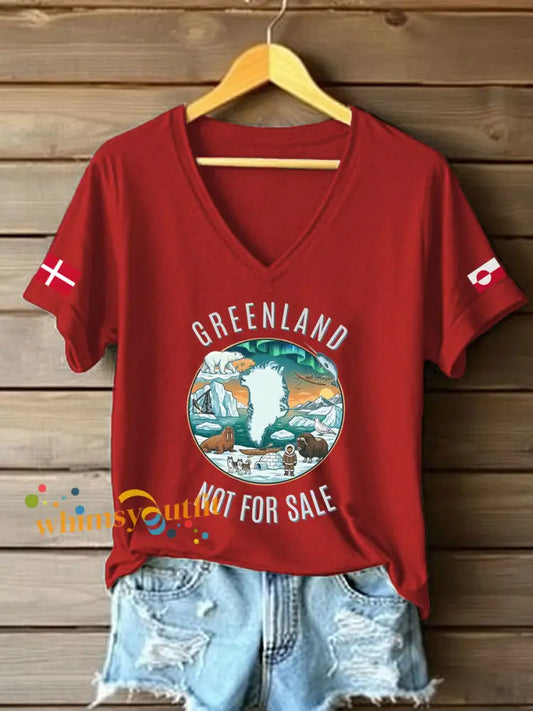 Women’s Greenland T-shirt Red / S