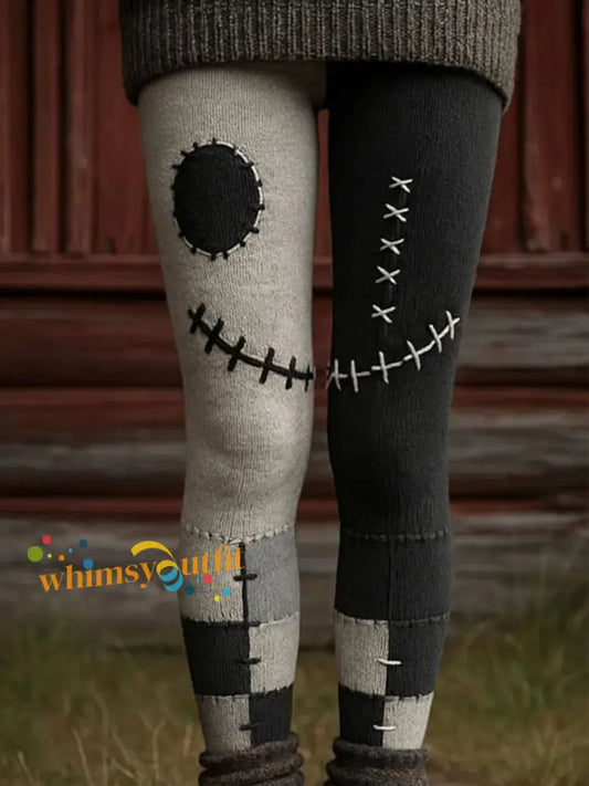 Women’s Halloween Grimace Print Leggings As picture / S