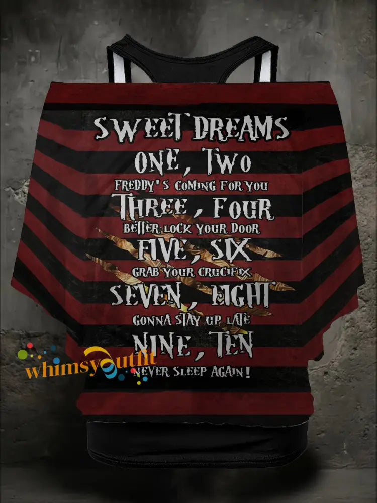 Women’s Halloween Horror Sweet Dreams Printed Tops