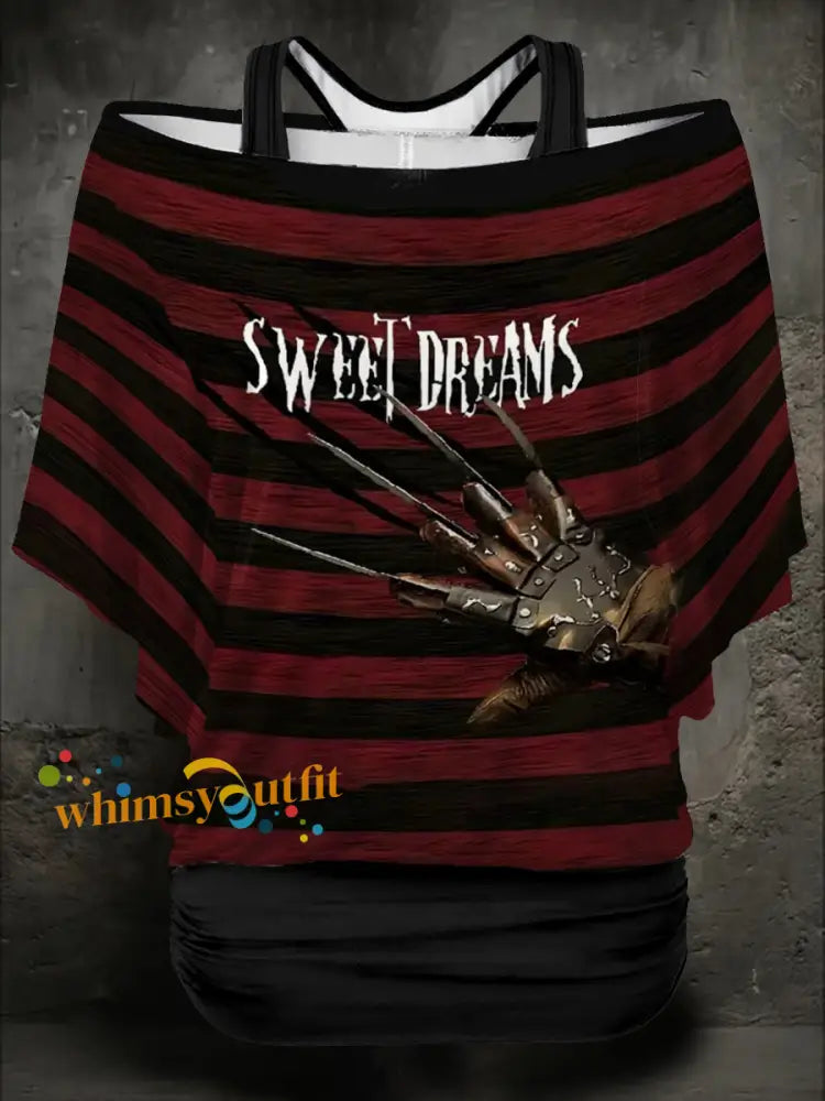 Women’s Halloween Horror Sweet Dreams Printed Tops
