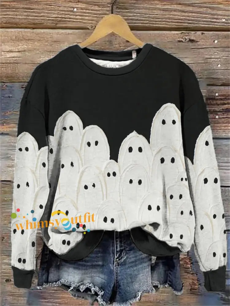 Women’s Halloween Printed Sweatshirt As picture / S