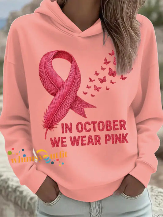 Women’s In October We Wear Pink Sweatshirt As picture / S