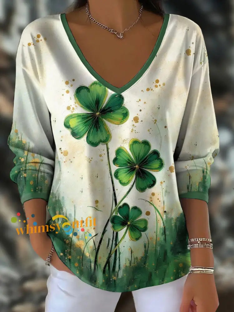 Women’s Ireland Rugby Lover Printed T-Shirt As picture / S