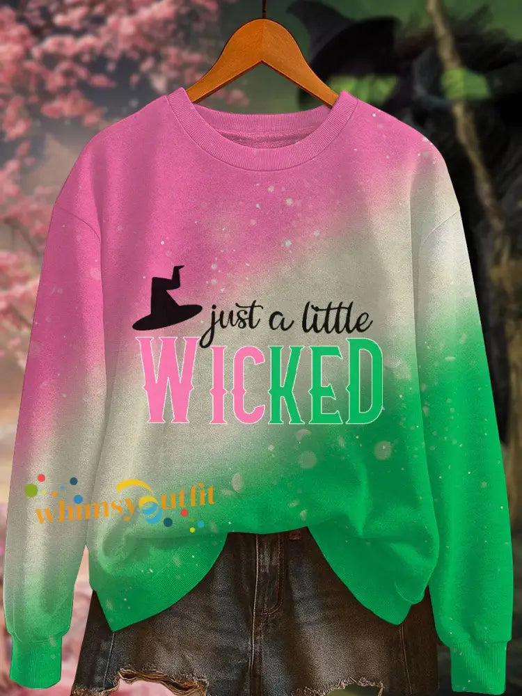 Women’s ’Just a little wicked’ printed Sweatshirt As picture / S