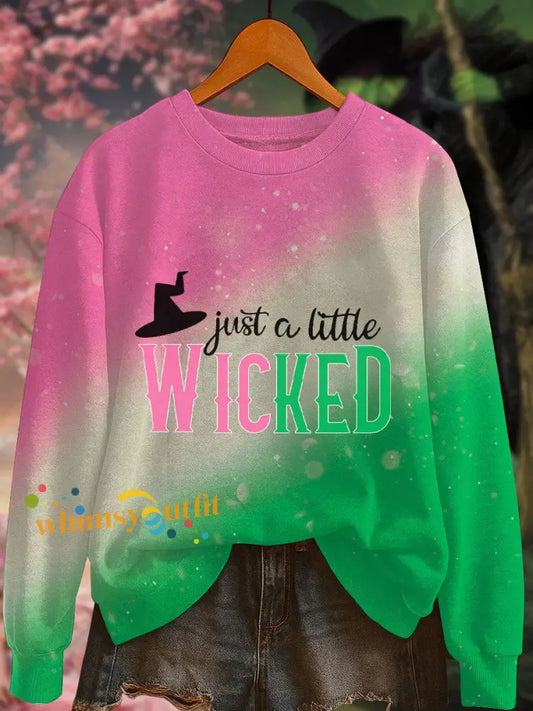 Women’s ’Just a little wicked’ printed Sweatshirt As picture / S