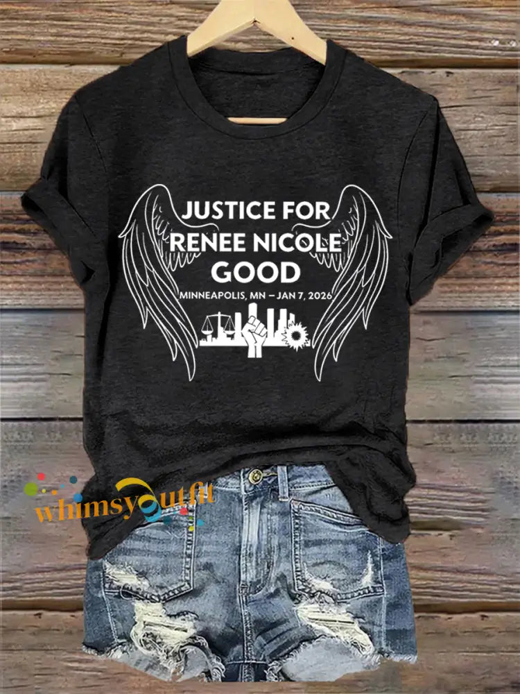 Women’s Justice For Renee Nicole Good Minneapolis Protest Tee