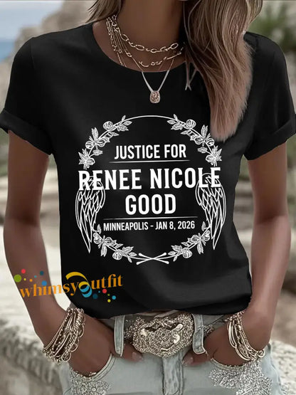 Women’s Justice for Renee Nicole Good T-shirts Black / S