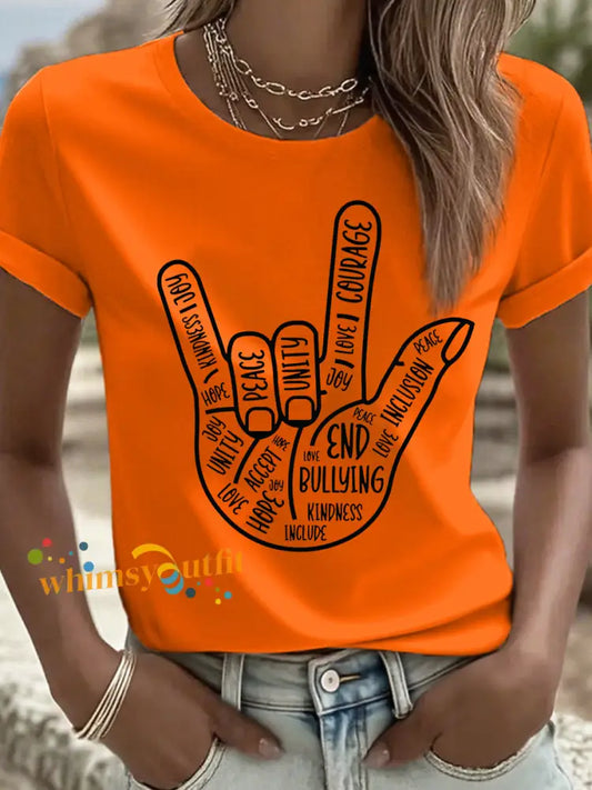 Women’s KINDNESS JOY JOU HOPE DEACE UNITY JOY LOVE COURAGE 30 UNITY ACCEPT HOPE LOVE END PEACE BULLYING LOVE INCLUSION