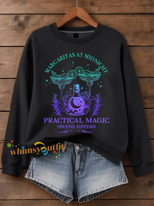 Women’s Margaritas At Midnight Sweatshirt Black / S
