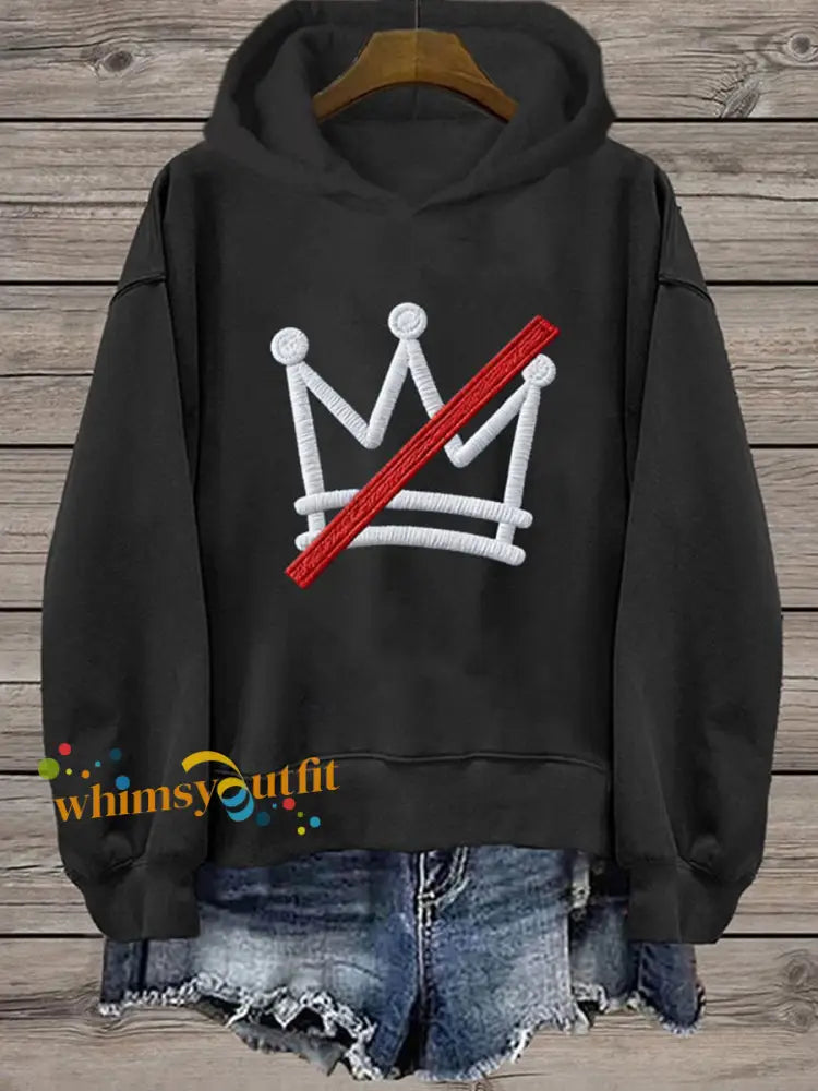 Women’s No Kings Regular Sweatshirt Black / S
