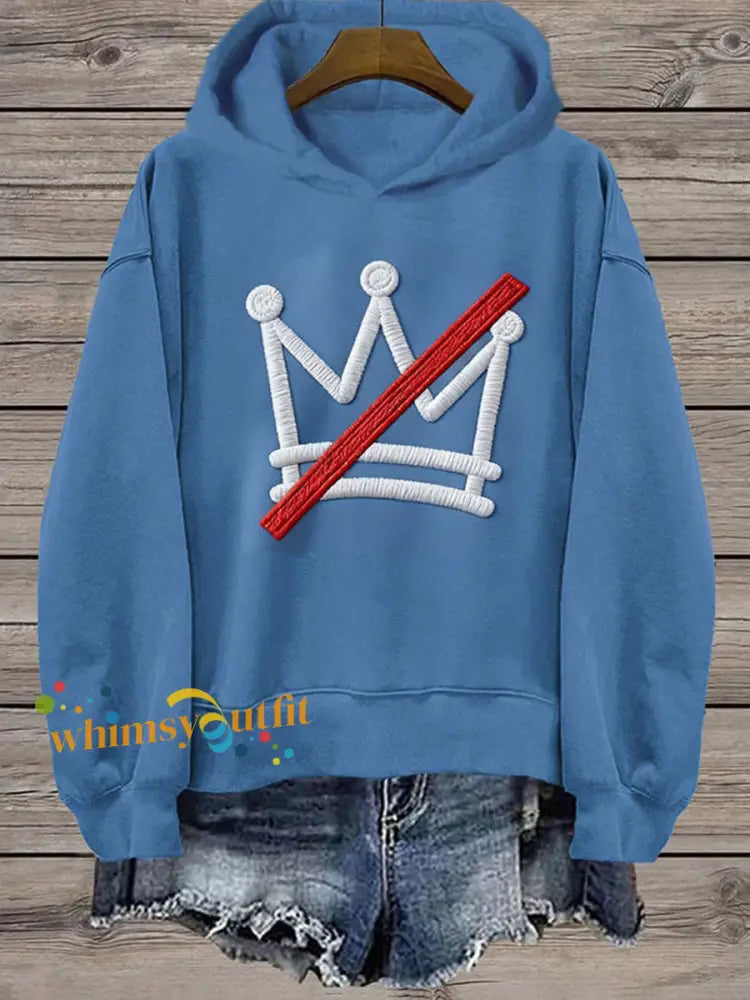 Women’s No Kings Regular Sweatshirt Blue / S