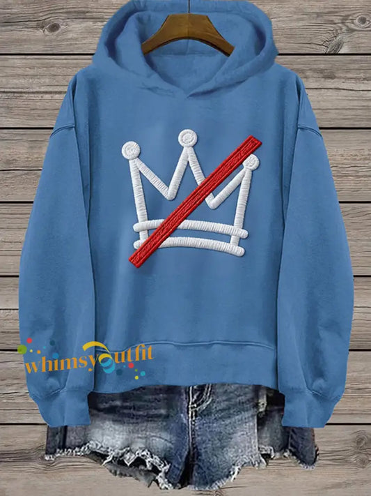 Women’s No Kings Regular Sweatshirt Blue / S