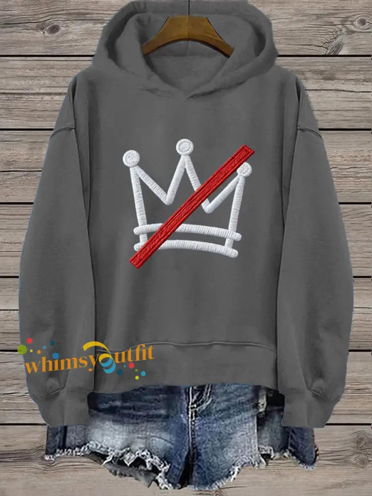 Women’s No Kings Regular Sweatshirt Gray / S
