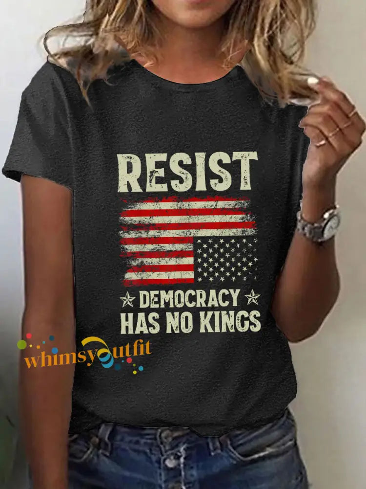 Women’s No Kings T-shirt Black / S