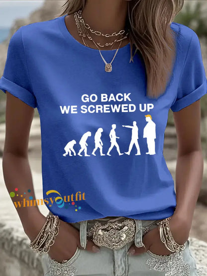 Women’s No Kings T-shirt Blue / S