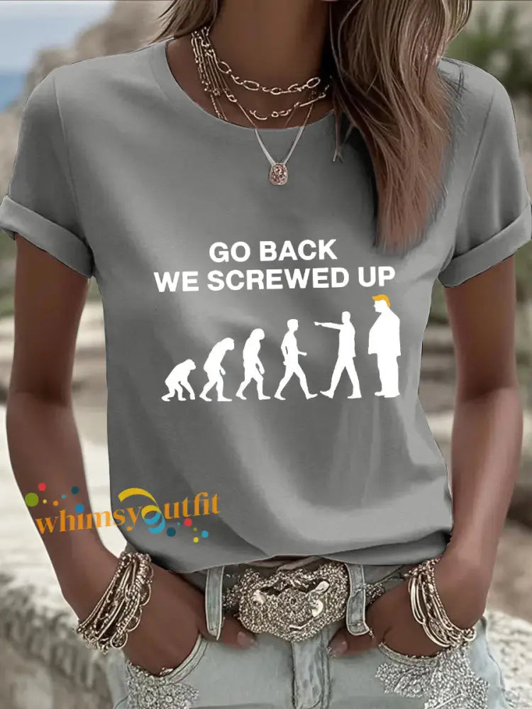 Women’s No Kings T-shirt Light Gray / S