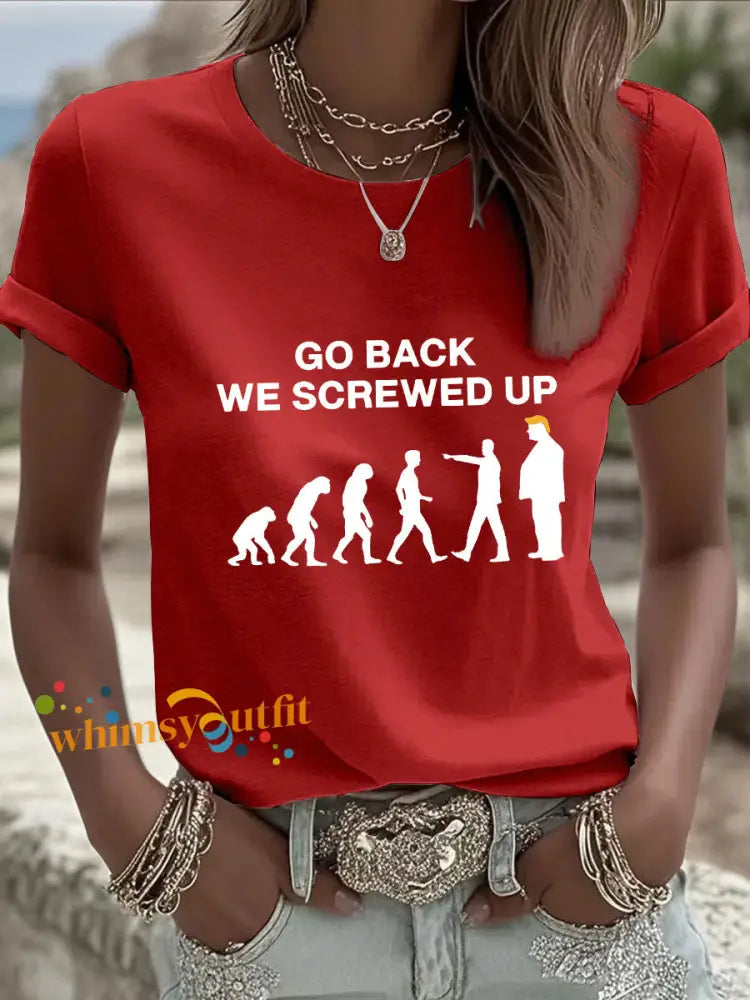 Women’s No Kings T-shirt Red / S