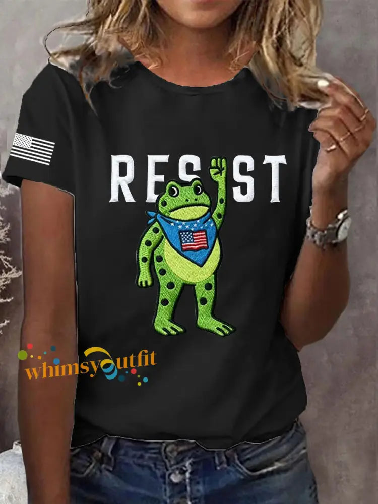 Women’s Portland Frog Resist Short Sleeve T-Shirt Black / S