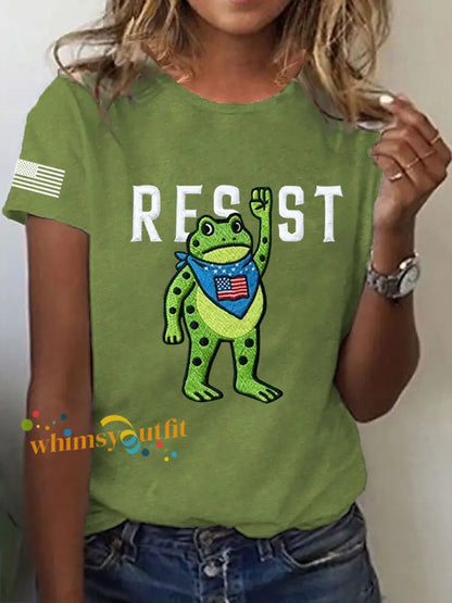 Women’s Portland Frog Resist Short Sleeve T-Shirt Green / S