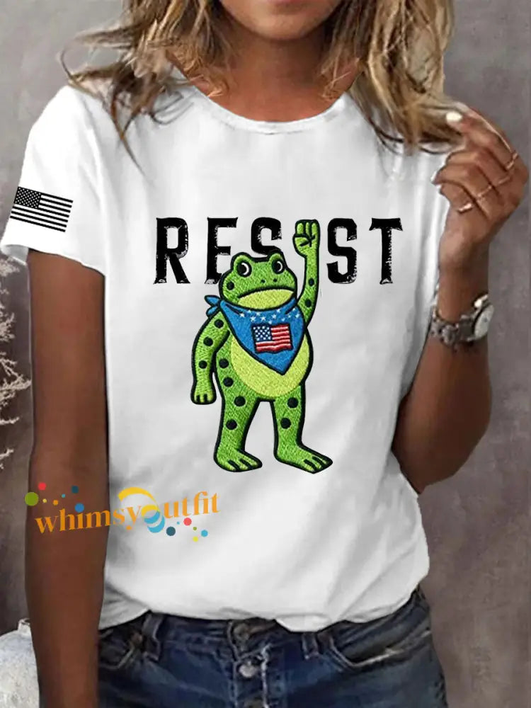 Women’s Portland Frog Resist Short Sleeve T-Shirt White / S