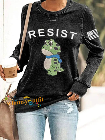 Women’s Portland Frog Resist Sweatshirt Black / S