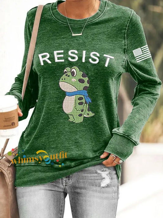 Women’s Portland Frog Resist Sweatshirt Green / S