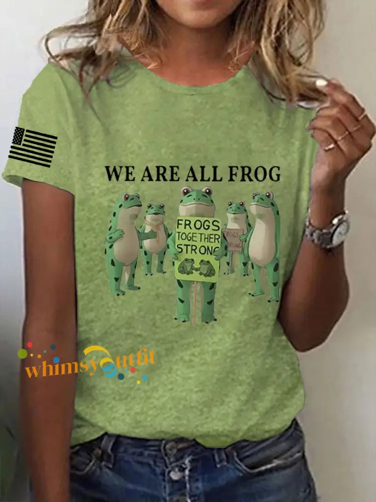 Women’s Resist Frog Short Sleeve T-Shirt Green / S