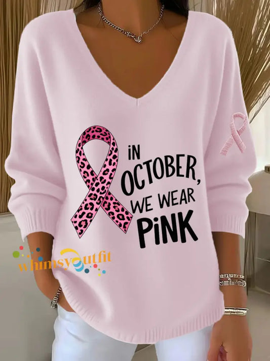 Women’s Retro Animal Floral Art V-Neck Casual Top A / S