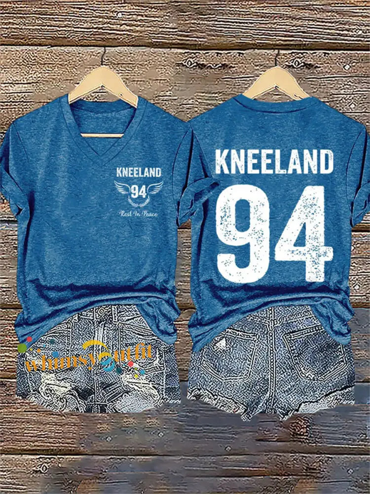 Women’s Retro Rest in Peace 94 Short-sleeved T-shirt Blue / S