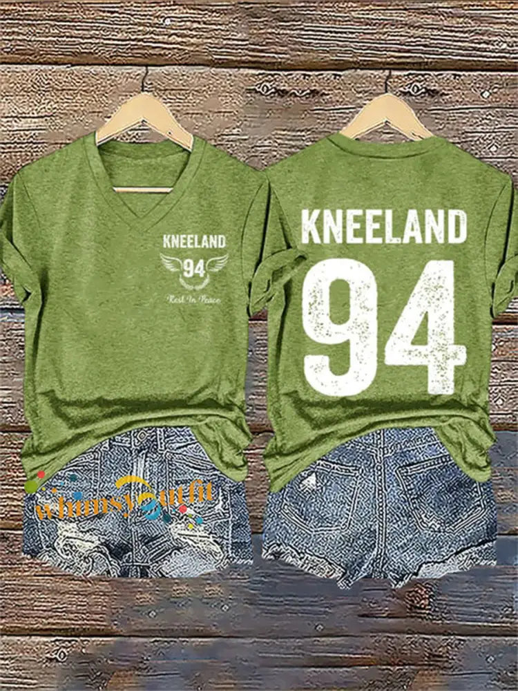 Women’s Retro Rest in Peace 94 Short-sleeved T-shirt Green / S