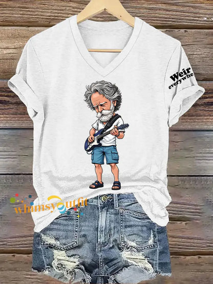 Women’s RIP Bob Weir Weir Everywhere Short Sleeve T-Shirt White / S