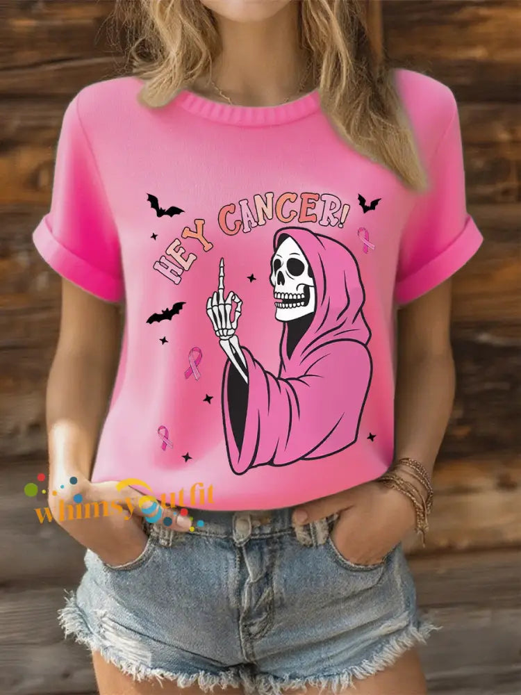 Women’s short sleeved T shirt Dark Pink / S
