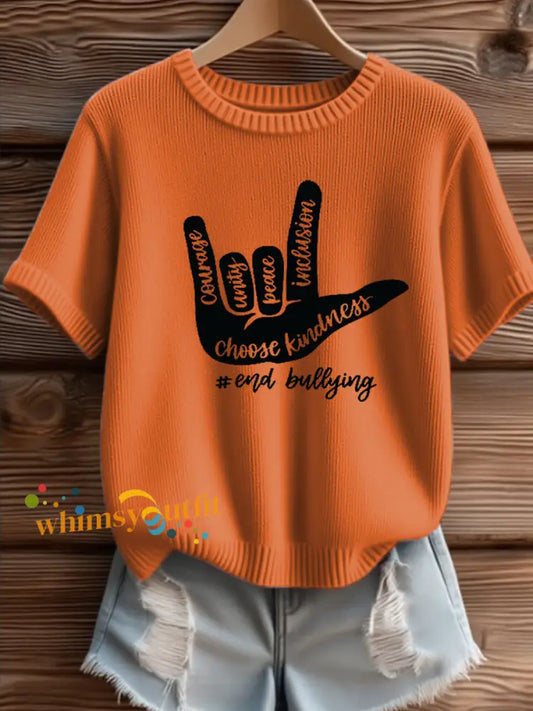Women’s short sleeved T shirt Orange / S
