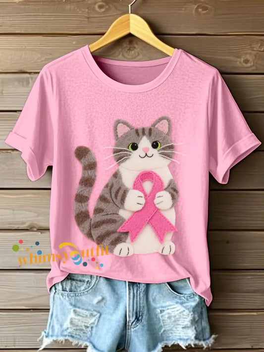 Women’s short sleeved T shirt Pink / S